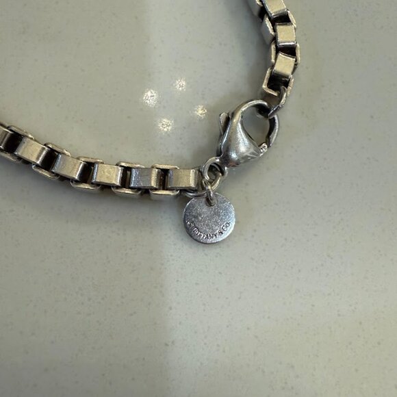 Vintage Tiffany & Co. Venetian Box Link Sterling Silver Bracelet - Picture 2 of 3